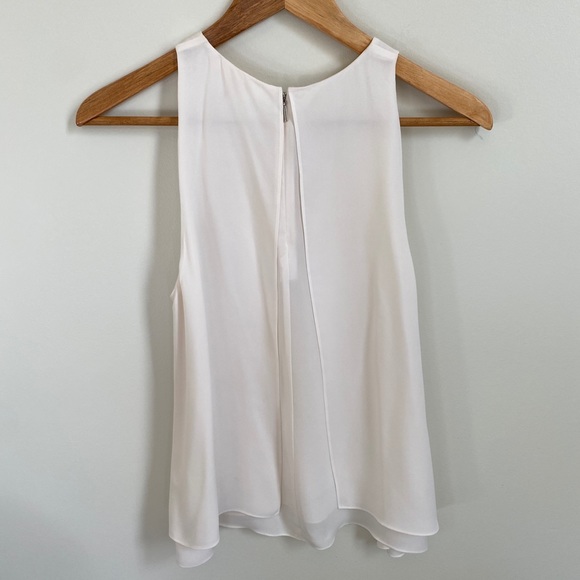 REBECCA TAYLOR Silk Ivory Layered Tank - Picture 8 of 8